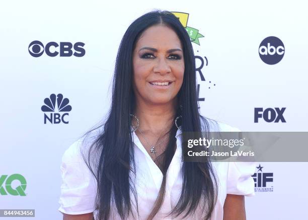 Sheila E. Attends XQ Super School Live at The Barker Hanger on September 8, 2017 in Santa Monica, California.