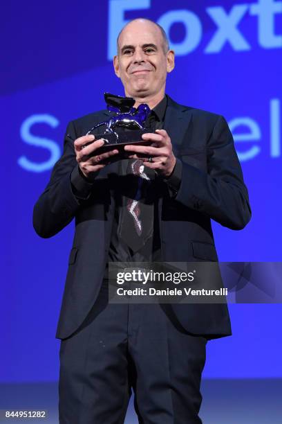 Samuel Maoz receives the Silver Lion - Grand Jury Prize Award for 'Foxtrot' during the Award Ceremony of the 74th Venice Film Festival at Sala Grande...