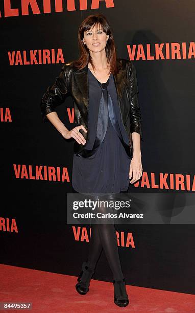 Lucia Riano attends "Valkyrie" Madrid Premiere on at the Teatro Real January 27, 2009 in Madrid, Spain.