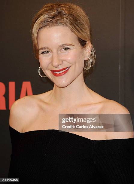 Spanish model Maria Leon attends "Valkyrie" Madrid Premiere on at the Teatro Real January 27, 2009 in Madrid, Spain.