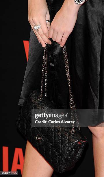 Model Priscila de Gustin attends "Valkyrie" Madrid Premiere at the Teatro Real on January 27, 2009 in Madrid, Spain.