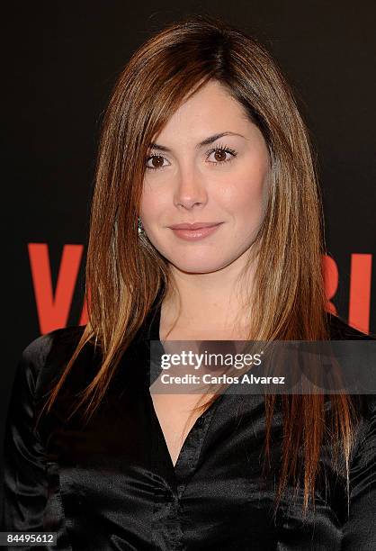 Model Priscila de Gustin attends "Valkyrie" Madrid Premiere at the Teatro Real on January 27, 2009 in Madrid, Spain.