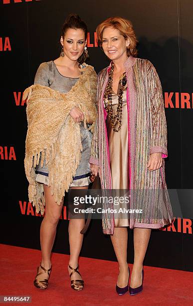 Ana Bono and her mother Ana Rodriguez attend "Valkyrie" Madrid Premiere at the Teatro Real on January 27, 2009 in Madrid, Spain.