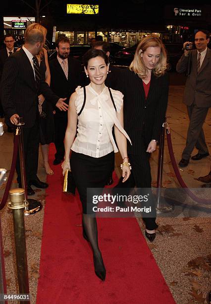 Lucy Liu , Hungarian Ambassador Andras Simonyi, filmmakers Megan Raney Aarons and Colin Gray