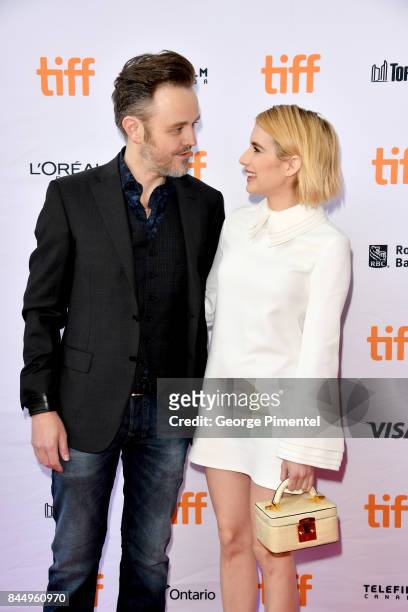 Matthew Newton and Emma Roberts attend the "Who We Are Now" premiere during the 2017 Toronto International Film Festival at Ryerson Theatre on...