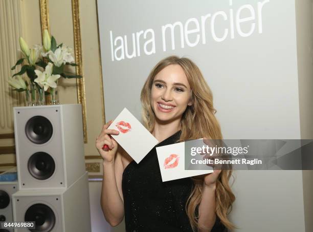 Suki Waterhouse poses with Laura Mercier at Harper's BAZAAR Celebration of "ICONS By Carine Roitfeld" at The Plaza Hotel presented by Infor, Laura...