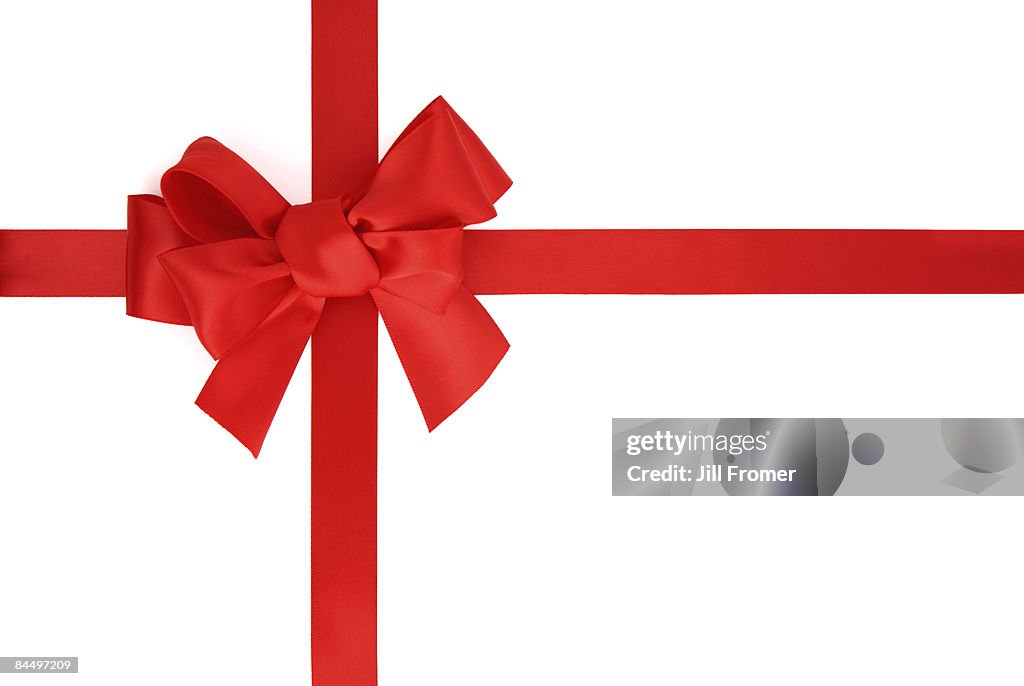 Red Ribbon Isolated Red Ribbon Isolated On White High-Res Stock Photo - Getty Images