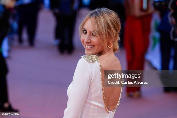 Berta Collado attends red carpet closing day during FesTVal 2017 on September 9, 2017 in Vitoria-Gasteiz, Spain.