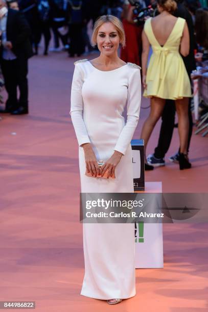 Berta Collado attends red carpet closing day during FesTVal 2017 on September 9, 2017 in Vitoria-Gasteiz, Spain.