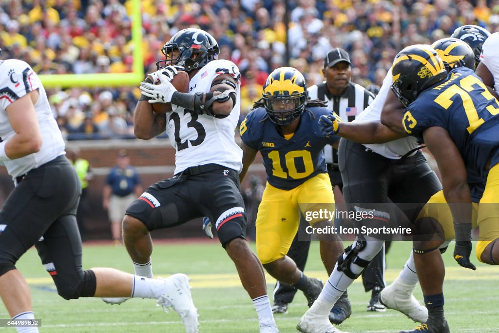 COLLEGE FOOTBALL: SEP 09 Cincinnati at Michigan