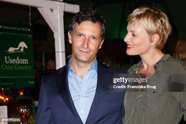 Sanna Englund and her husband Marco Fischer attend the Till Demtroeders Charity-Event 'Usedom Cross Country' on September 9, 2017 at Steigenberger...