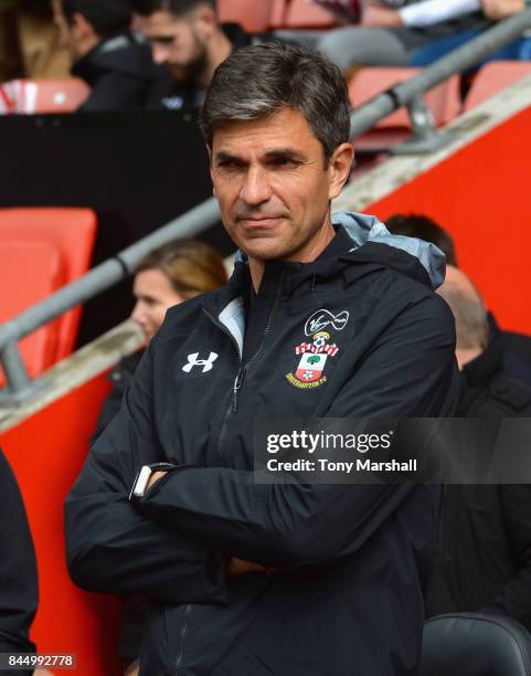 Mauricio Pellegrino, Manager of Southampton during the Premier League match between Southampton and Watford at St Mary's Stadium on September 9, 2017...