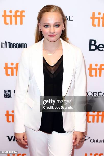 Madison Wolfe attends the "I Kill Giants" premiere during the 2017 Toronto International Film Festival at TIFF Bell Lightbox on September 9, 2017 in...