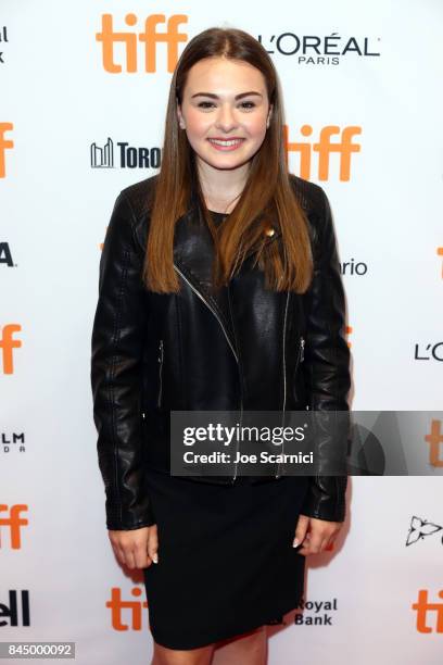 Sydney Wade attends the "I Kill Giants" premiere during the 2017 Toronto International Film Festival at TIFF Bell Lightbox on September 9, 2017 in...