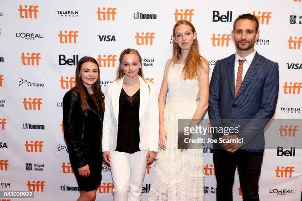 Sydney Wade, Madison Wolfe, Rory Jackson and Anders Walter attend the "I Kill Giants" premiere during the 2017 Toronto International Film Festival at...