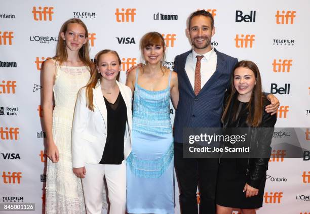 Rory Jackson, Madison Wolfe, Imogen Poots, Anders Walter and Sydney Wade attend the "I Kill Giants" premiere during the 2017 Toronto International...