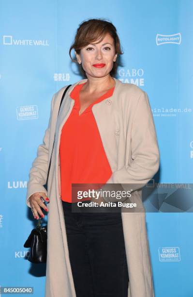 Carolina Vera Squella attends the opening of the exhibition 'Gabo: Fame' at Humbold-Box on September 9, 2017 in Berlin, Germany.