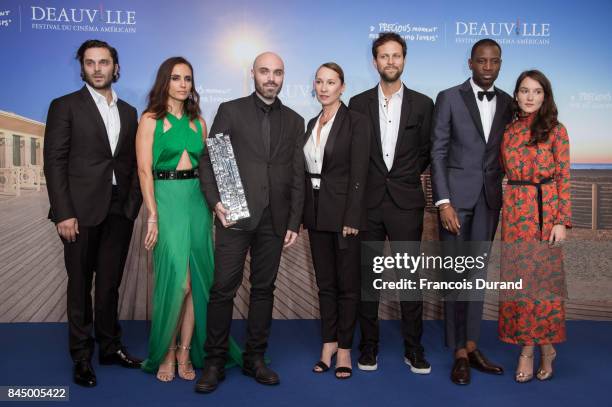 Winner of the Jury Prize, the Revelation Prize and the Critic's Prize for his movie "A Ghost Story", director David Lowery poses with the Revelation...