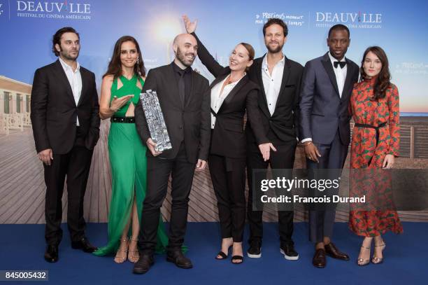 Winner of the Jury Prize, the Revelation Prize and the Critic's Prize for his movie "A Ghost Story", director David Lowery poses with the Revelation...