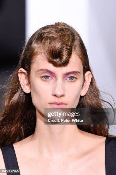 Model walks the runway at the Self-Portrait Spring Summer 2018 Front Row during New York Fashion Week on September 9, 2017 in New York City.