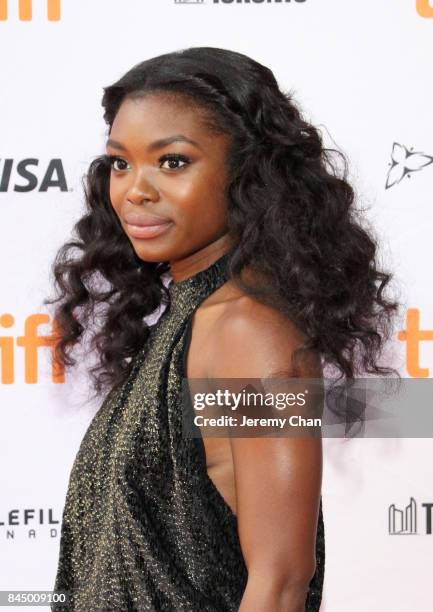 Ebonee Noel attends the "I Love You Daddy" premiere during the 2017 Toronto International Film Festival at Ryerson Theatre on September 9, 2017 in...