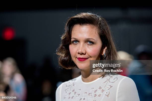 Maggie Gyllenhaal attends the Self-Portrait fasion show during New York Fashion Week at SIR Stage 37 on September 9, 2017 in New York City.