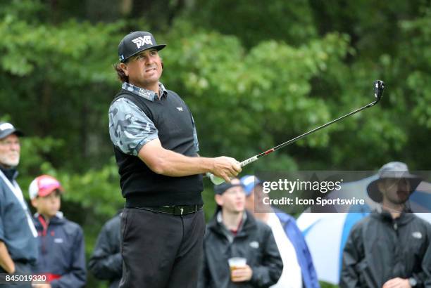 Pat Perez, of the United States, during the third round of the Dell Technologies Championship on September 3 at TPC Boston in Norton, Massachusetts.