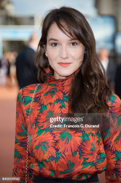 Anais Demoustier arrives at the closing ceremony of the 43rd Deauville American Film Festival on September 9, 2017 in Deauville, France.