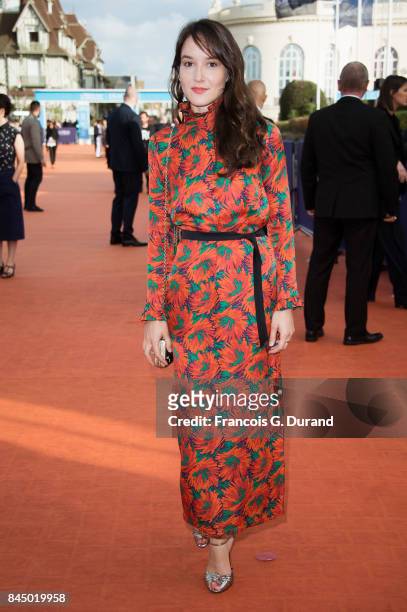 Anais Demoustier arrives at the closing ceremony of the 43rd Deauville American Film Festival on September 9, 2017 in Deauville, France.
