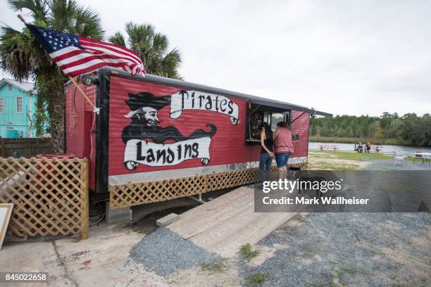 Pirates Landing food truck remains open along the St. Marks River despite the threat from Hurricane Irma September 9, 2017 in the Florida panhandle...