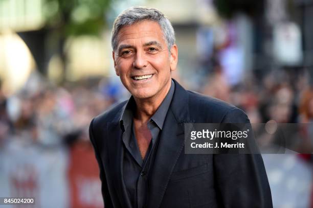 George Clooney attends the "Suburbicon" premiere during the 2017 Toronto International Film Festival at Princess of Wales Theatre on September 9,...