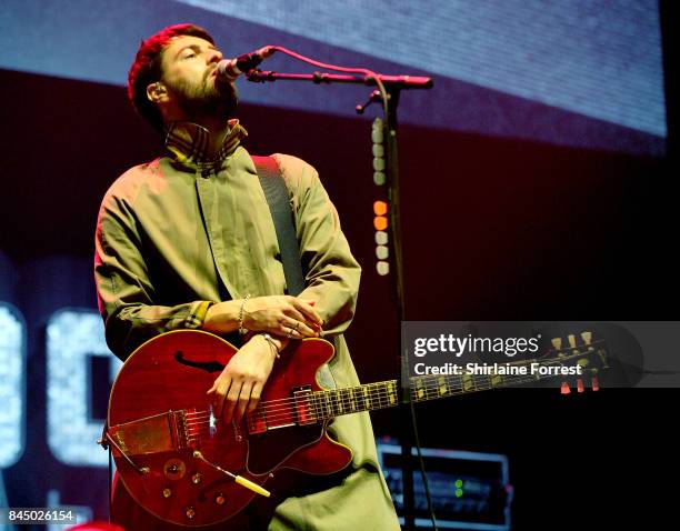 Liam Fray of Courteeners performs during the 'We Are Manchester' benefit concert at Manchester Arena on September 9, 2017 in Manchester, England....