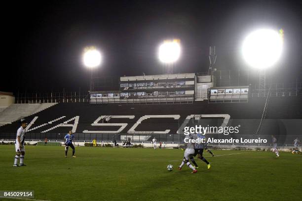 General view of Sao Januario stadium during the match between Vasco da Gama and Gremio, the stadium is closed for fans due to problems of violence in...