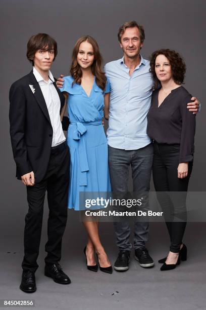 Vincent Romeo, Clara Rugaard, Lars Brygmann and Rebecca Daly from the film "Good Favour" pose for a portrait during the 2017 Toronto International...