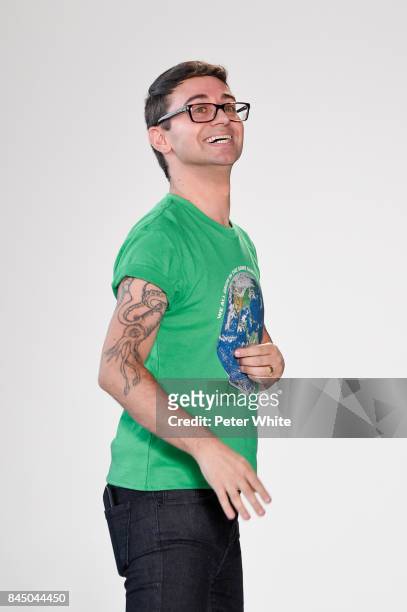 Christian Siriano walks the runway after the Christian Siriano fashion show during New York Fashion Week: The Shows at Pier 59 on September 9, 2017...