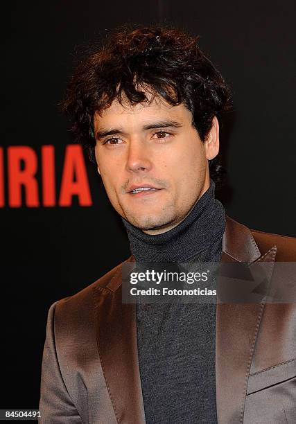 Bullfighter Miguel Abellan attends 'Valkyrie' premiere, at the Teatro Real on January 27, 2009 in Madrid, Spain.