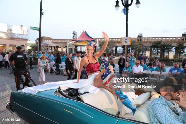 Miss Wyoming 2017 Cheyenne Buyert participates during Miss America 2018 - Show Me Your Shoes Parade on September 9, 2017 in Atlantic City, New Jersey.