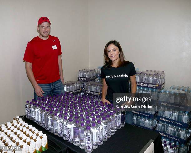 Bethenny Frankel visits with survivors of hurricane Harvey at Dress for Success Houston on September 9, 2017 in Houston, Texas.