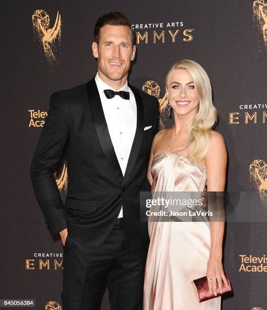 Brooks Laich and Julianne Hough attend the 2017 Creative Arts Emmy Awards at Microsoft Theater on September 9, 2017 in Los Angeles, California.