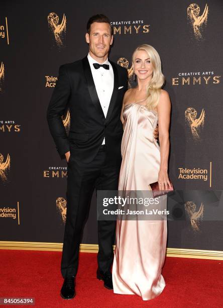 Brooks Laich and Julianne Hough attend the 2017 Creative Arts Emmy Awards at Microsoft Theater on September 9, 2017 in Los Angeles, California.