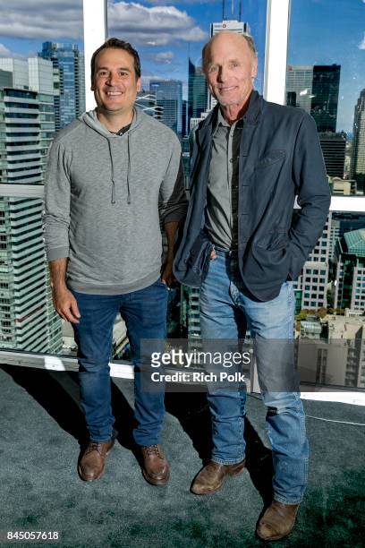 Director Mark Raso and actor Ed Harris of 'Kodachrome' attend The IMDb Studio Hosted By The Visa Infinite Lounge at The 2017 Toronto International...