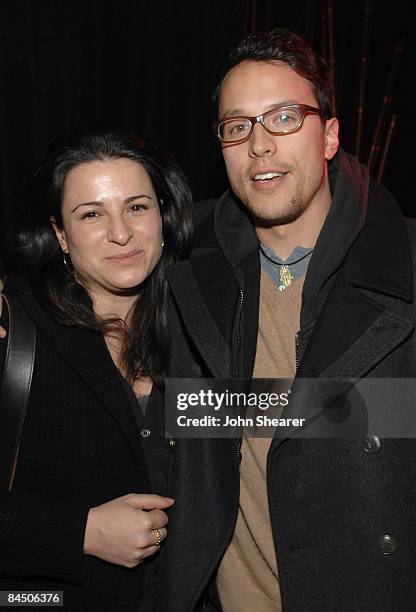 Producers Amy Kaufman and Cary Fukunaga attend Elridge Club Late Nights at Hollywood Life House on January 20, 2009 in Park City, Utah.