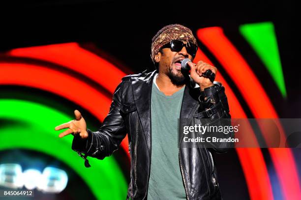 Tip of A Tribe Called Quest headlines on The Castle Stage during Day 3 of Bestival at Lulworth Castle on September 9, 2017 in Wareham, England.