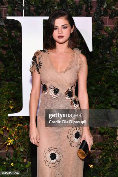 Selena Gomez arrives at the #BoF500 gala dinner during New York Fashion Week Spring/Summer 2018 at Public Hotel on September 9, 2017 in New York City.