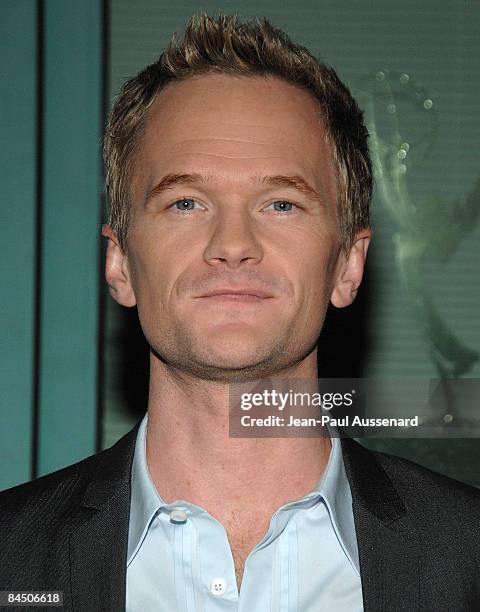 Actor Neil Patrick Harris arrives at the "How I Met Your Mother" panel held at the Leonard H. Goldenson Theatre on January 27th, 2009 in North...