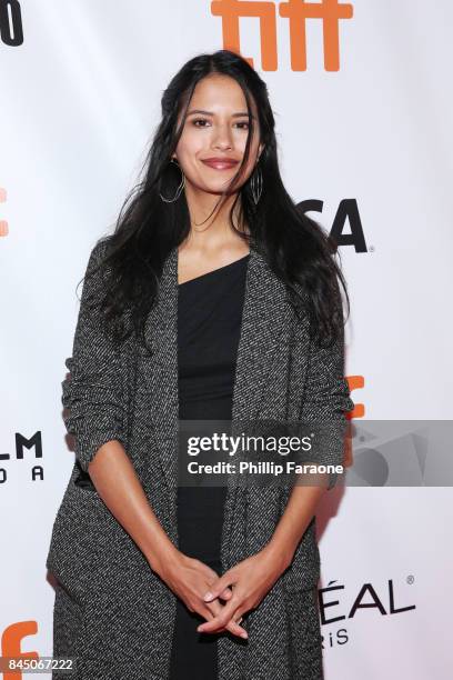 Tanaya Beatty attends the "Hochelaga, Terre des Ames" premiere during the 2017 Toronto International Film Festival at Roy Thomson Hall on September...