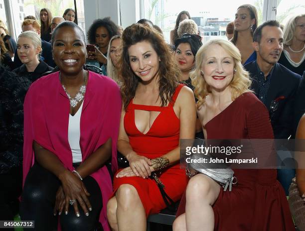 Leslie Jones, Gina Gershon and Patricia Clarckson attend the Christian Siriano collection during the September 2017 New York Fashion Week: The Shows...