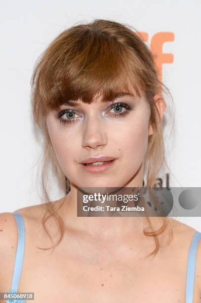 Actress Imogen Poots attends the 'I Kill Giants' premiere during the 2017 Toronto International Film Festival at TIFF Bell Lightbox on September 9,...