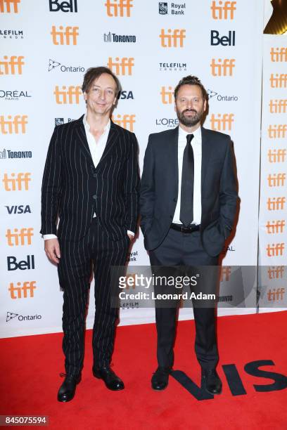 Volker Bertelmann , aka Hauschka, and Dustin O'Halloran attend "The Current War" premiere during the 2017 Toronto International Film Festival at...
