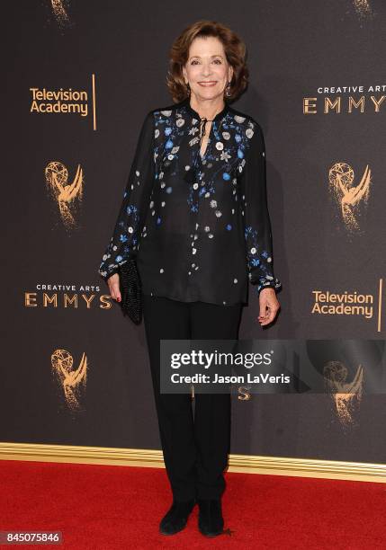 Actress Jessica Walter attends the 2017 Creative Arts Emmy Awards at Microsoft Theater on September 9, 2017 in Los Angeles, California.